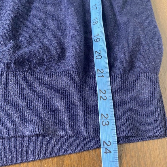 J CREW Mercantile Navy Cardigan Sweater Button Front Womens Size M Wool Blend - Picture 7 of 7